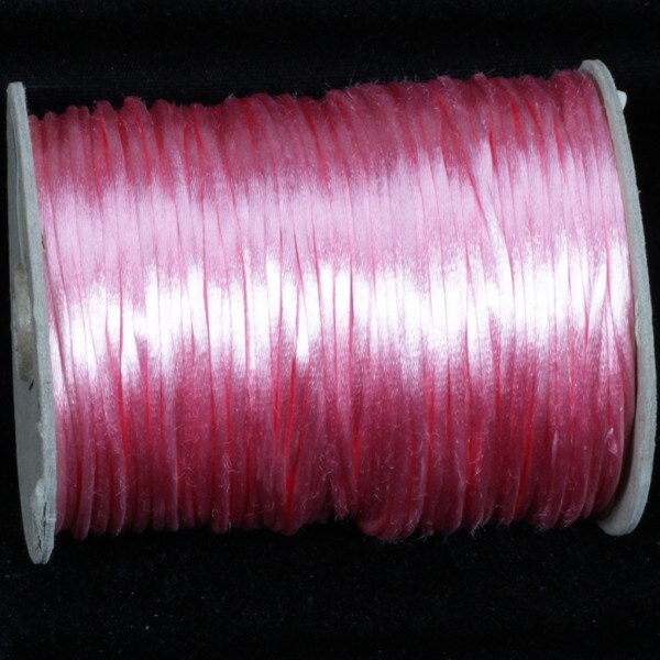 The Ribbon People Fascia Pink Solid Satin Cording Craft Ribbon 0.25&#x22; x 144 Yards