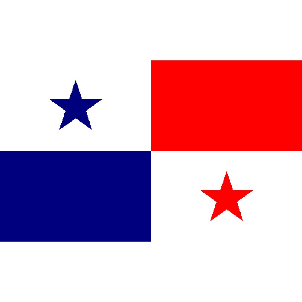 Panama Flag with Grommets 3ft x 5ft