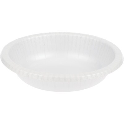 Party Central Club Pack of 200 White Disposable Paper Party Banquet Dinner Bowls 20 oz
