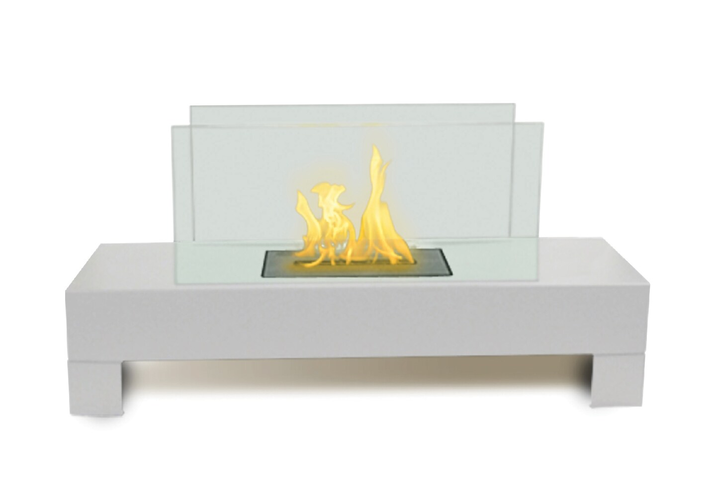 Luxury Fireplace Group Anywhere Fireplace Indoor/Outdoor Fireplace-Gramercy Model White