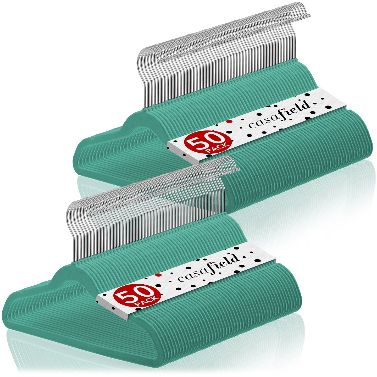 Casafield 100 Velvet Kid's Hangers - 14" Size for Children's Clothes