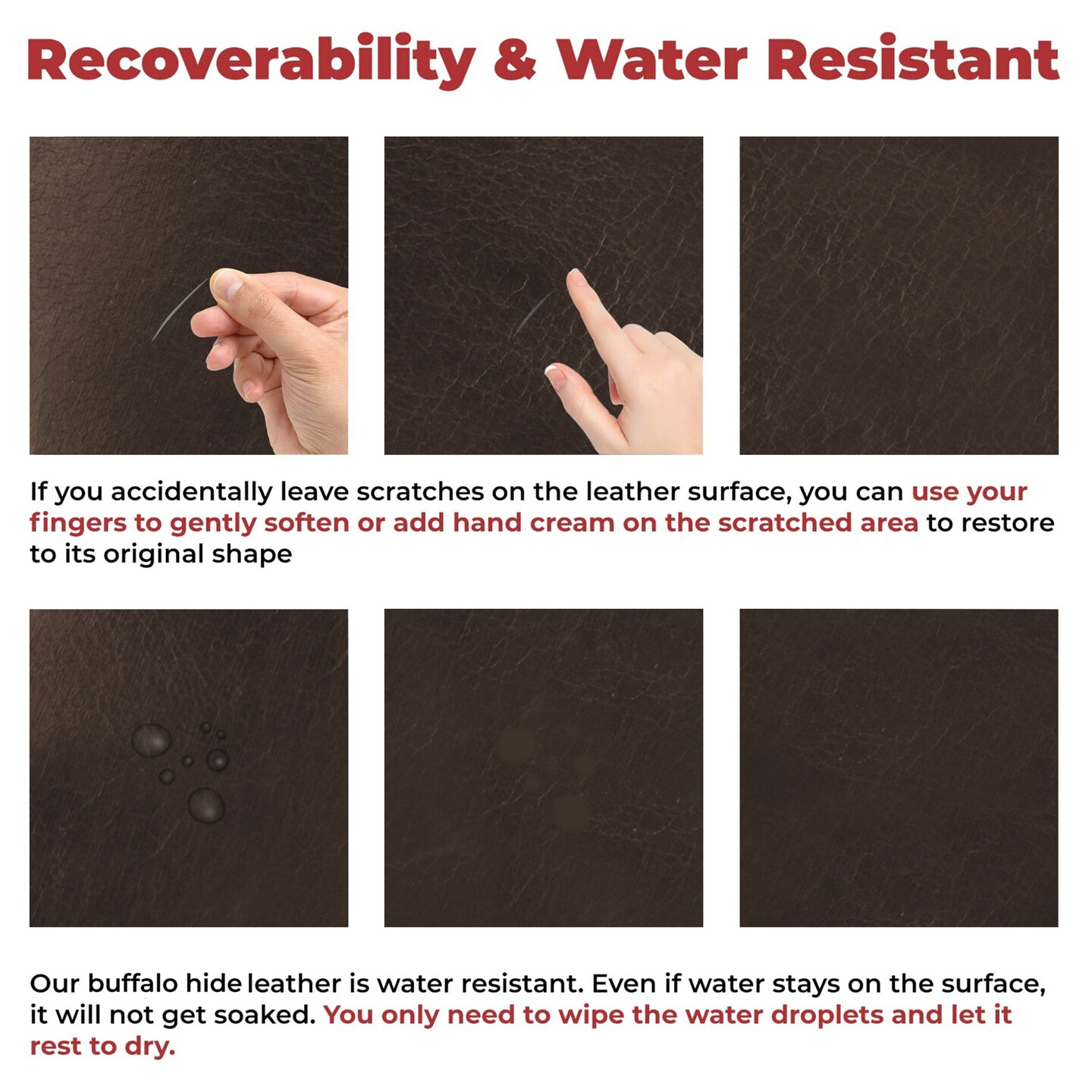 European Leather Work Buffalo Hide 8-10 oz (3-4mm) | Pre-Cut Full Grain Leather for Tooling, Stamping, Molding, Engraving