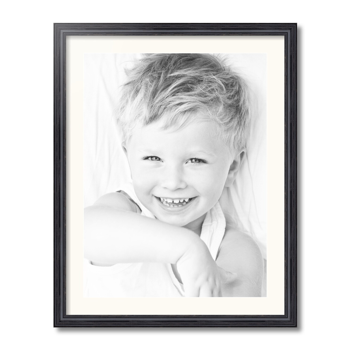 ArtToFrames 22x28&#x22; Matted Picture Frame with 18x24&#x22; Single Mat Photo Opening Framed in 1.25&#x22; Black and 2&#x22; Mat (FWM-4083-22x28)