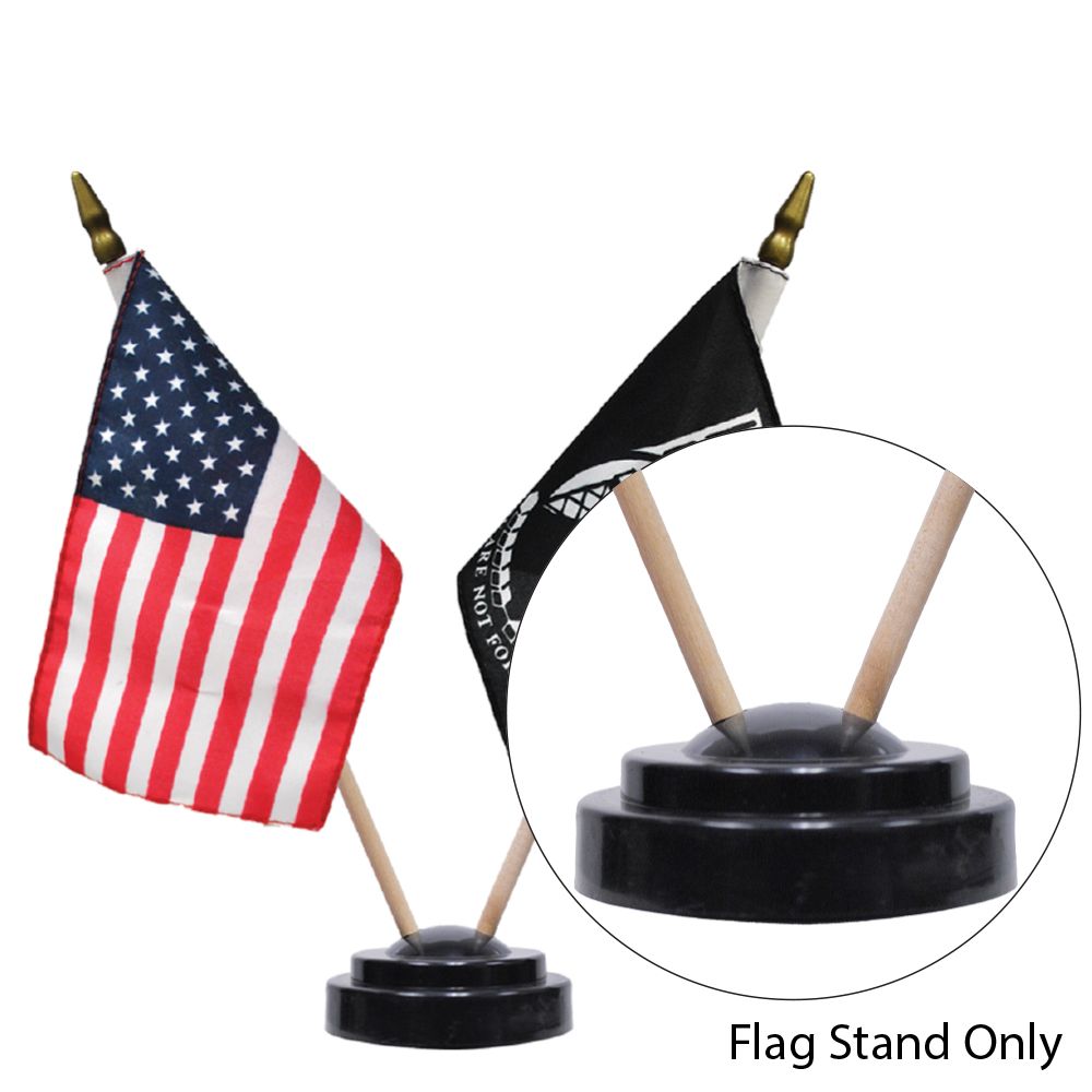 Flag Stand for 2 Flags Black Michaels