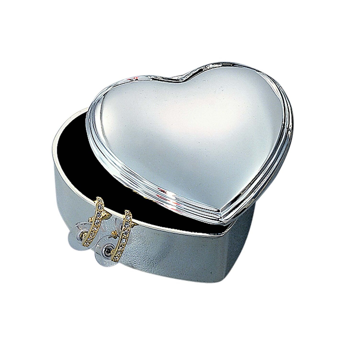 Contemporary Home Living 3&#x22; Heart Shaped Jewelry Box