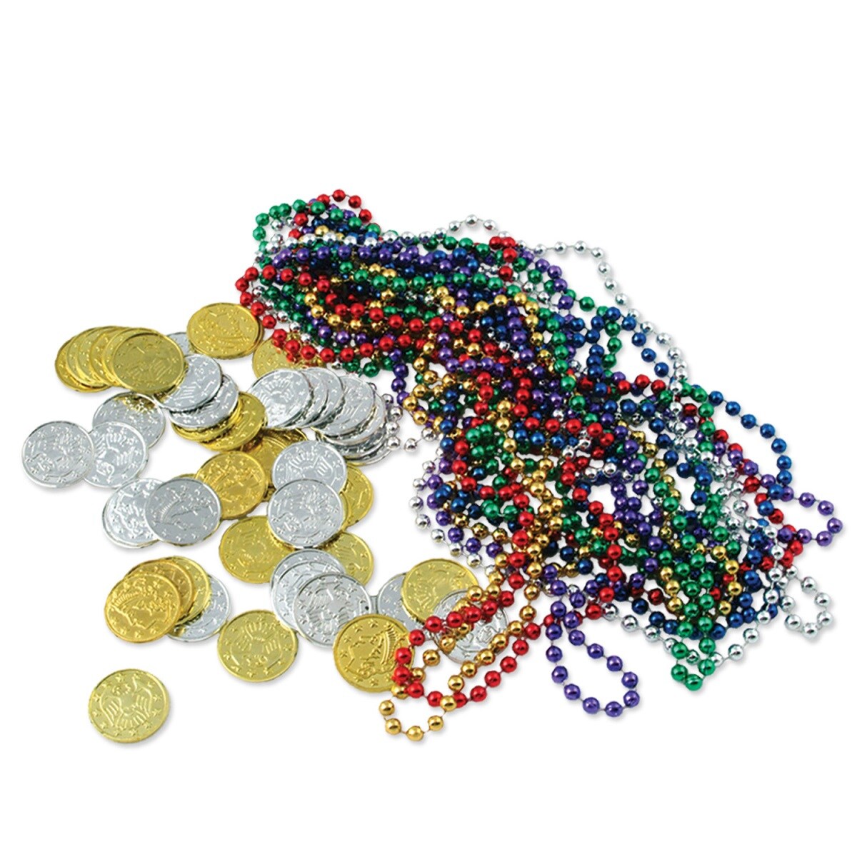 Party Central Club Pack of 744 Gold and Blue Treasure Loots