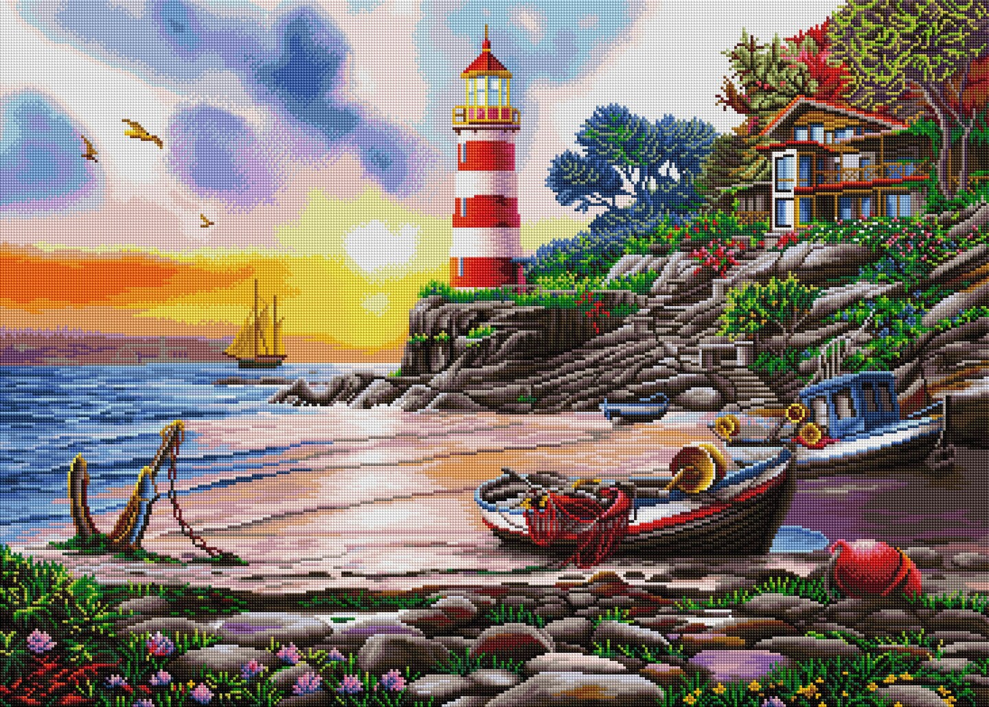 Lighthouse &#x26; Boat