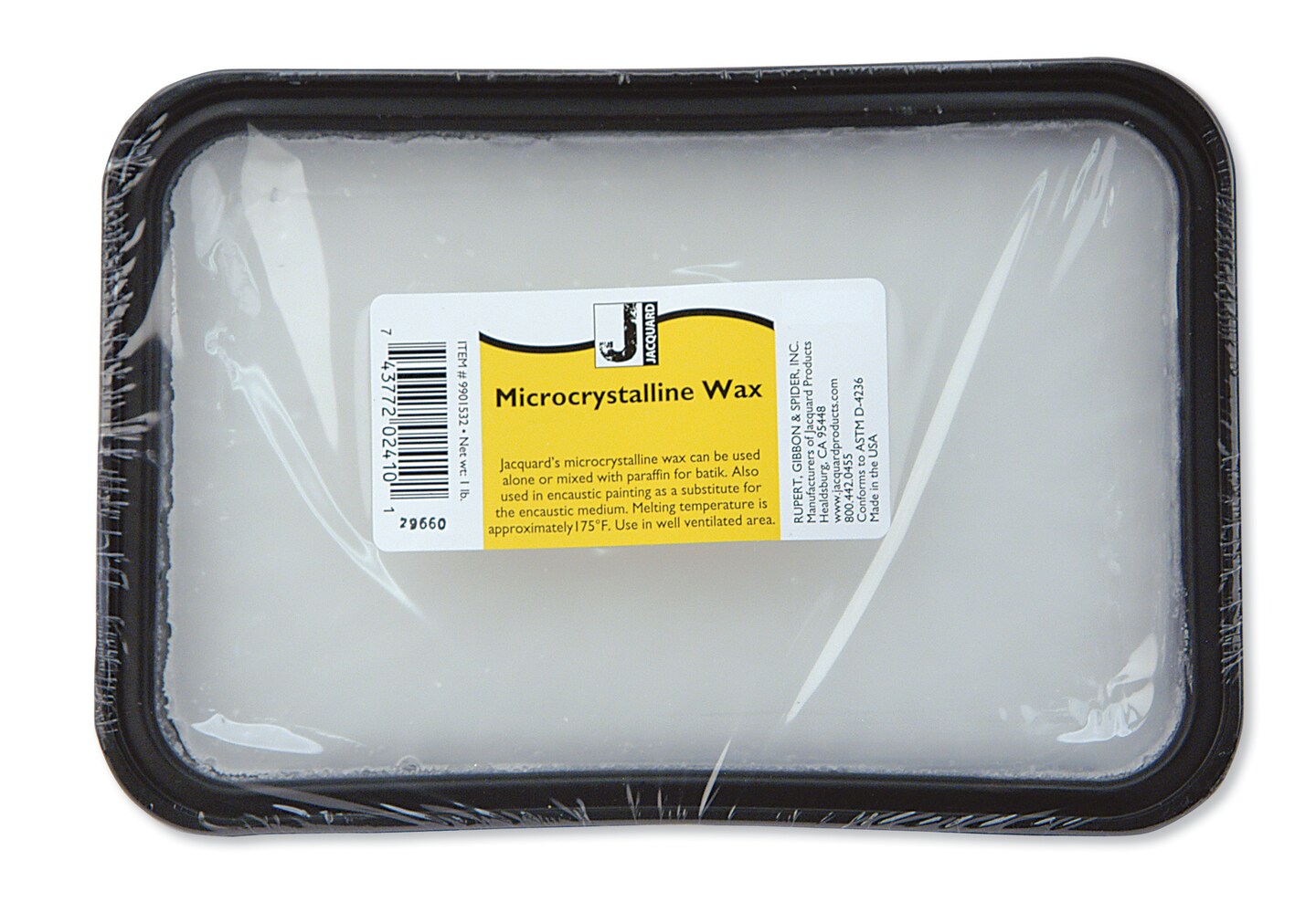 Jacquard Microcrystalline Wax, 1  lb. Block
