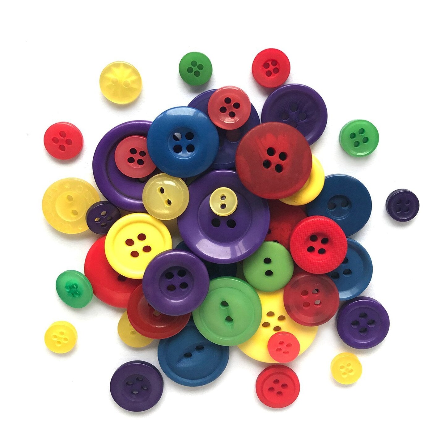 Buttons Galore Button Bonanza Bulk Buttons for Sewing & Crafts, Assorted Colors - .50 LBS.