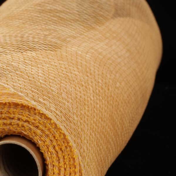 The Ribbon People Antique Gold Deco Mesh Craft Ribbon 21" x 40 Yards