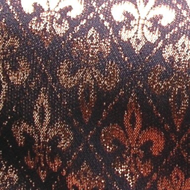 The Ribbon People Metallic Navy Blue and Gold Fleur De Lis Wired Craft Ribbon 2.5" x 20 Yards