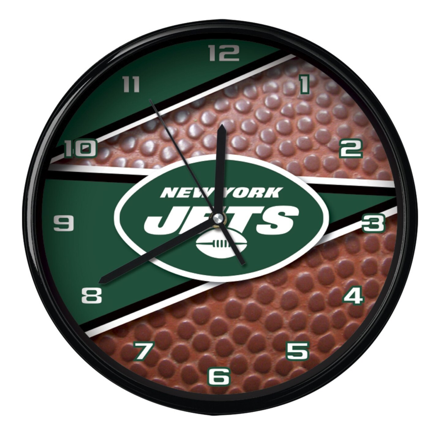 The Memory Company 11.5" Green and Brown NFL New York Jets Wall Clock