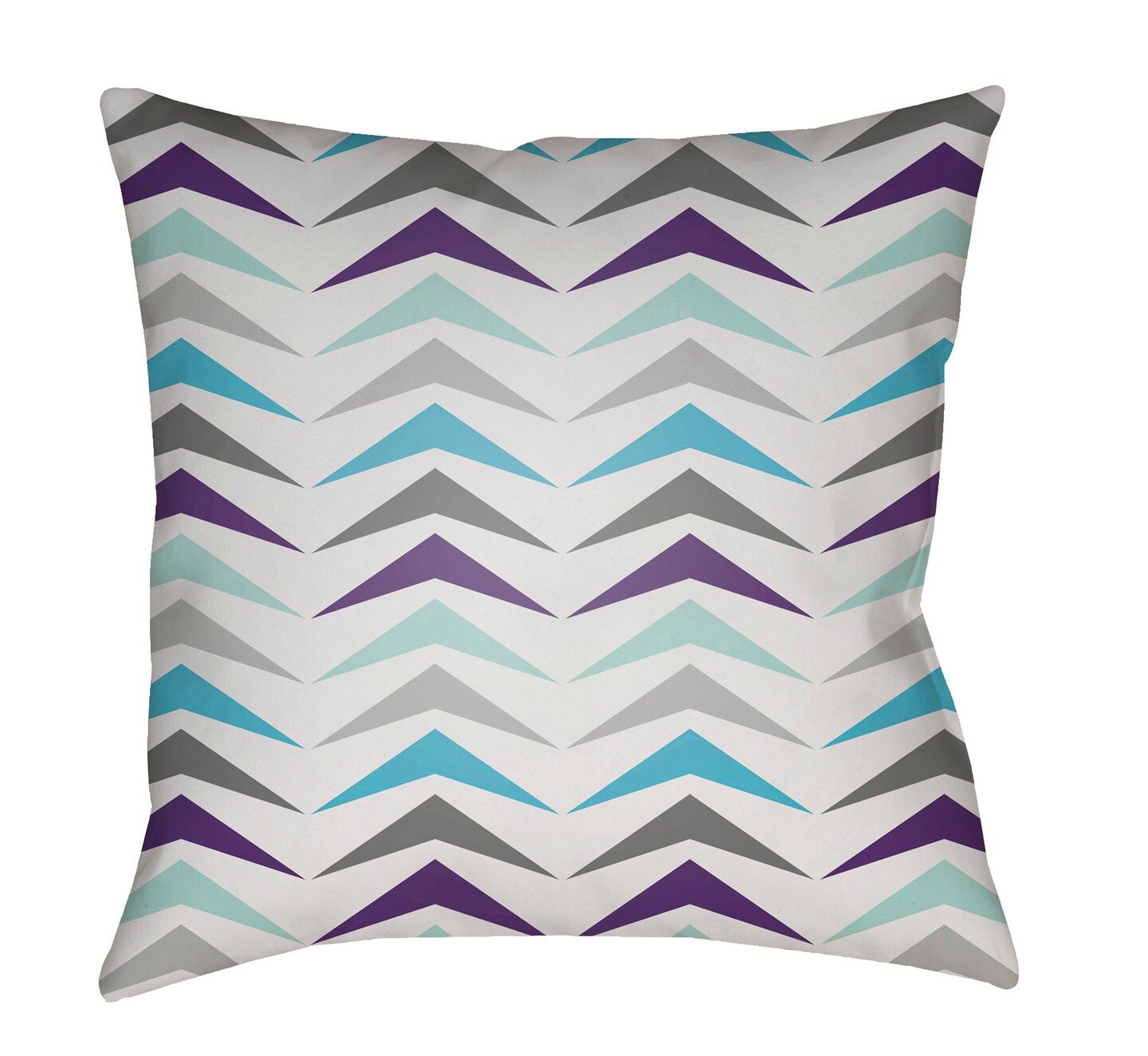 Tiwari Home 20&#x22; Gray and Blue Knife Edge Throw Pillow Cover