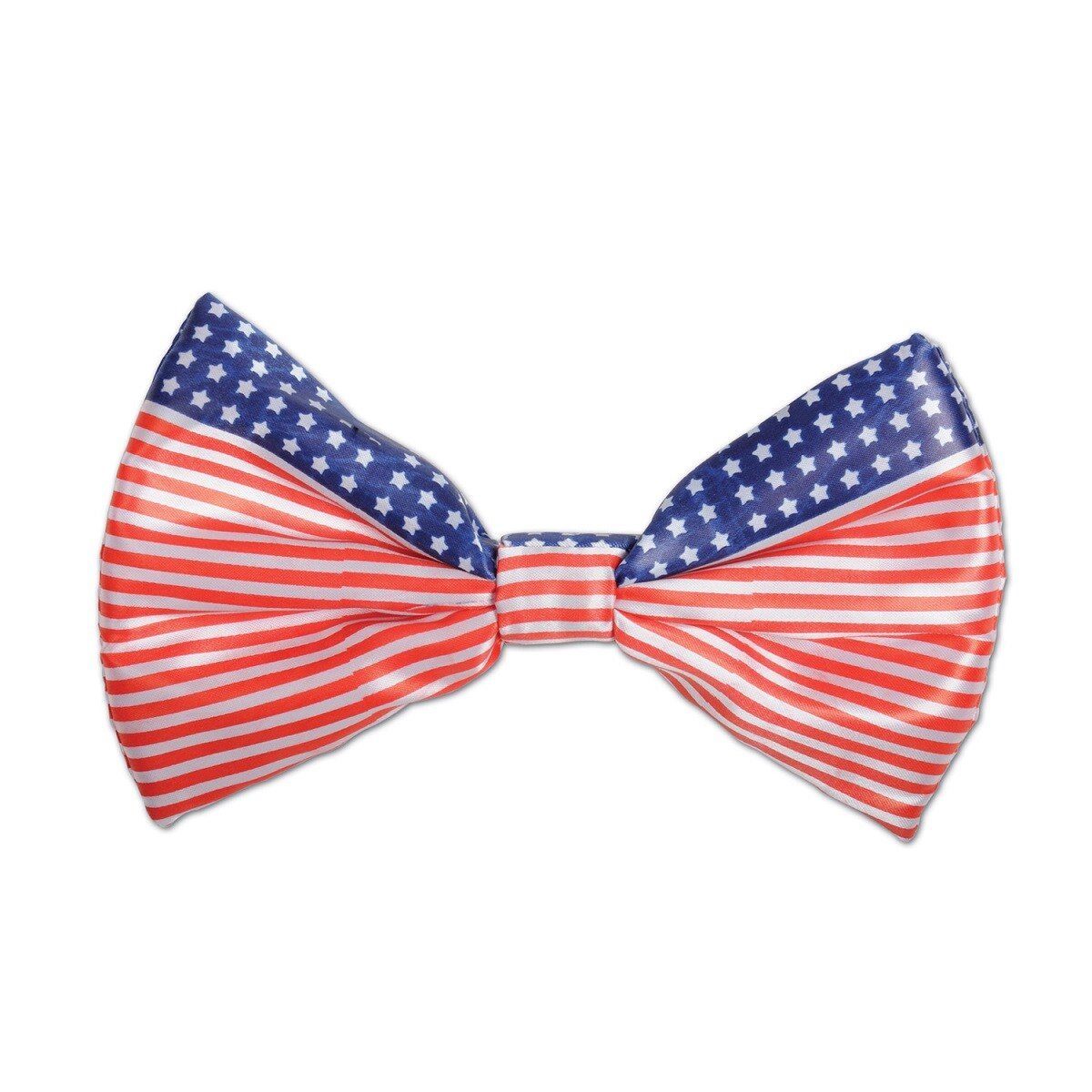 Party Central Club Pack of 12 Striped Unisex Adult Patriotic Bow Tie Costume Accessories 7&#x22;
