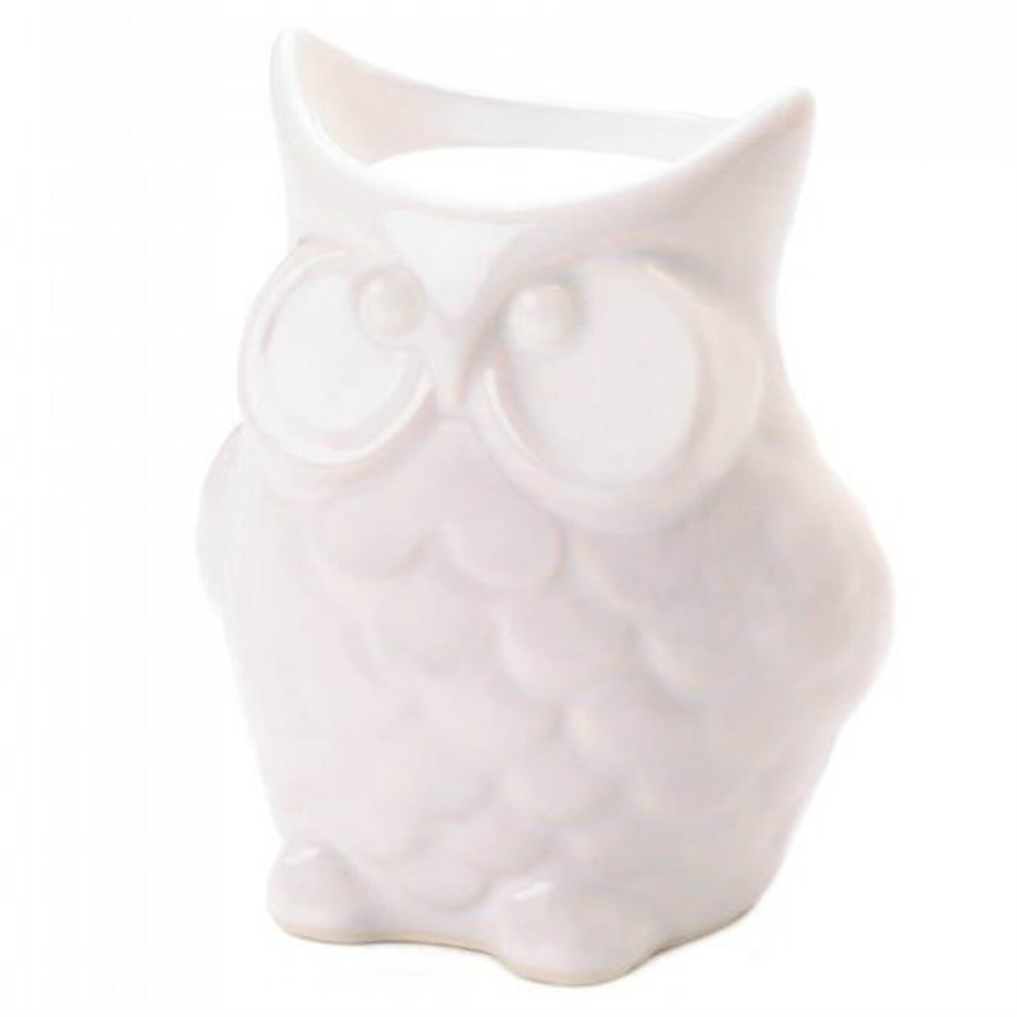 Fragrance Foundry Home Decorative White Porcelain Owl Oil Warmer