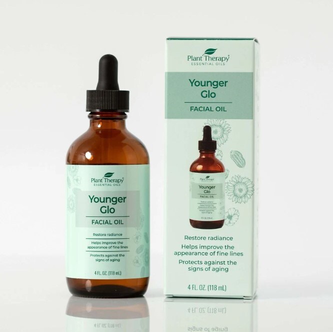 Plant therapy - Younger Glo Facial Oil for Aromatherapy, Essential Oil or Massage use, 4 oz