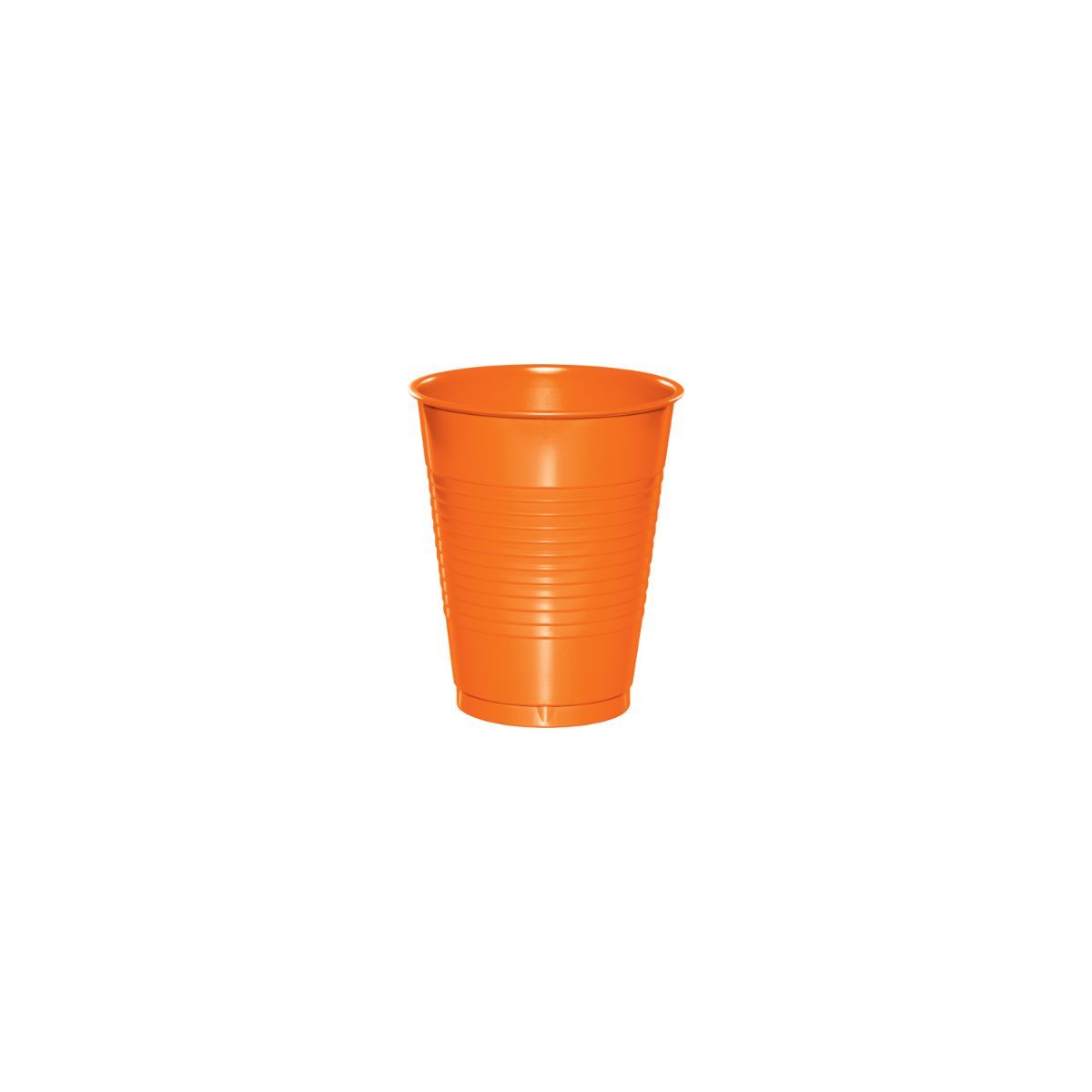 Party Central Disposable Drinking Party Tumbler Cups - 16oz. - Sunkissed Orange - Club Pack of 240