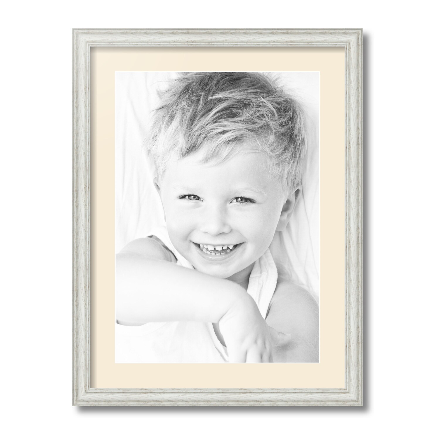 ArtToFrames 18x24" Matted Picture Frame with 14x20" Single Mat Photo Opening Framed in 1.25" White and 2" Mat (FWM-4098-18x24)