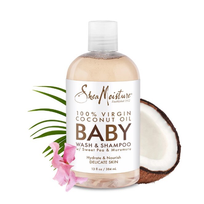 SHEA MOISTURE - Baby Wash &#x26; Shampoo with Sweet Pea &#x26; Murumur - 13 OZ