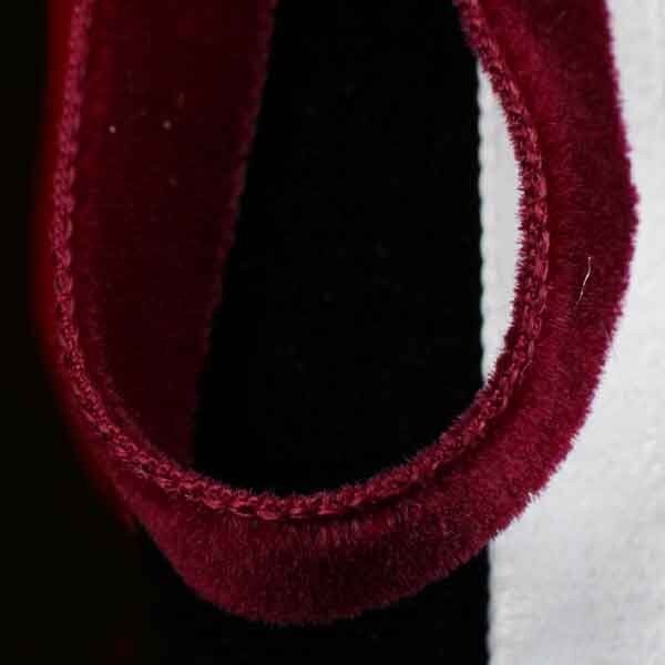 The Ribbon People Wine Red Double Sided Velvet Craft Ribbon 0.25&#x22; x 7.5 Yards