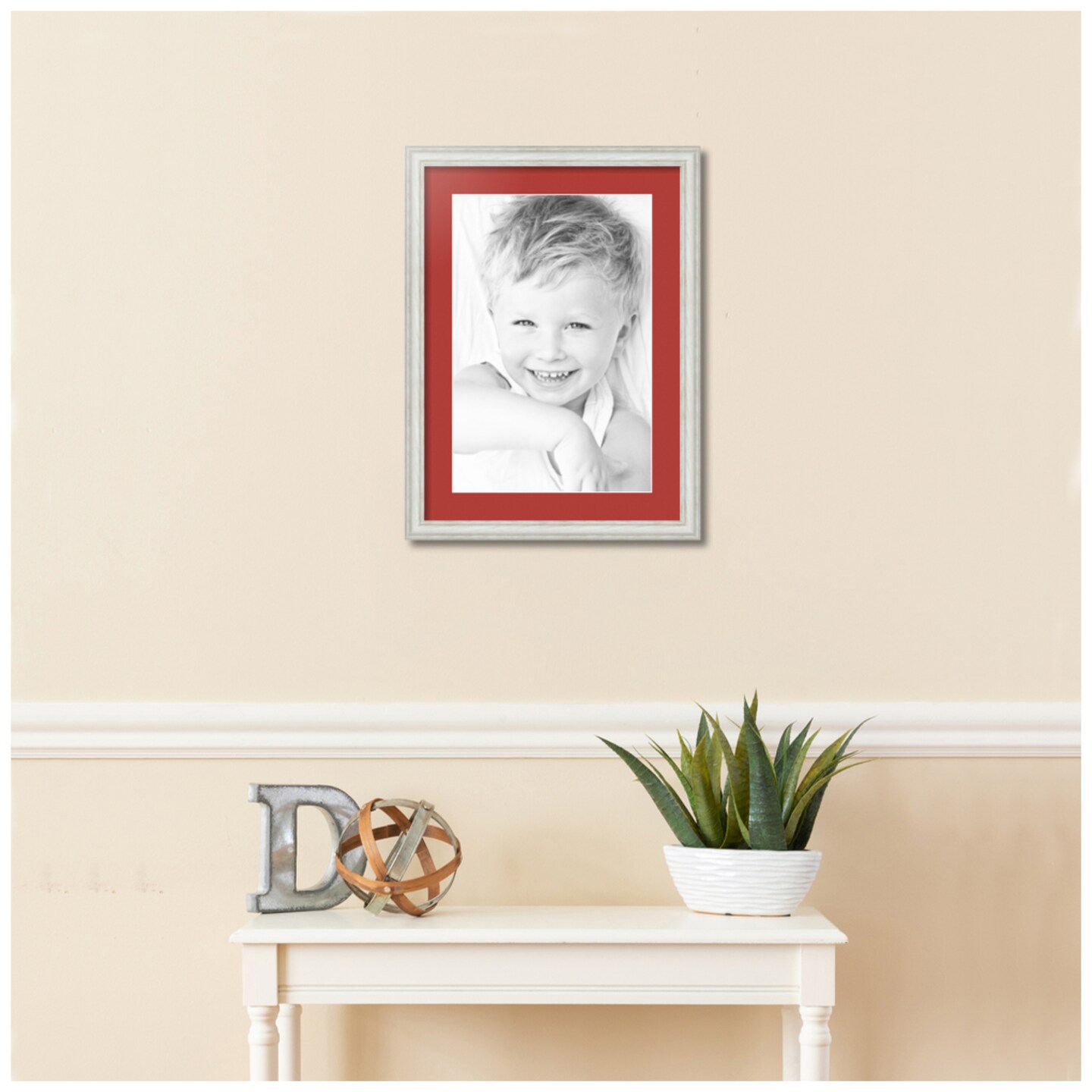 ArtToFrames 16x22&#x22; Matted Picture Frame with 12x18&#x22; Single Mat Photo Opening Framed in 1.25&#x22; White and 2&#x22; Mat (FWM-4098-16x22)