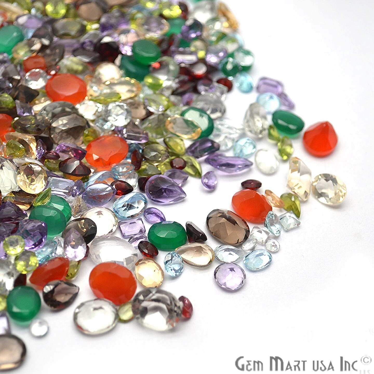 Mixed Gems, 50 Carat Lot Loose Gemstones, 100% Natural Wholesale Gems, Some  Inclusions, 20-30 Pieces, GemMartUSA (MX-60001)