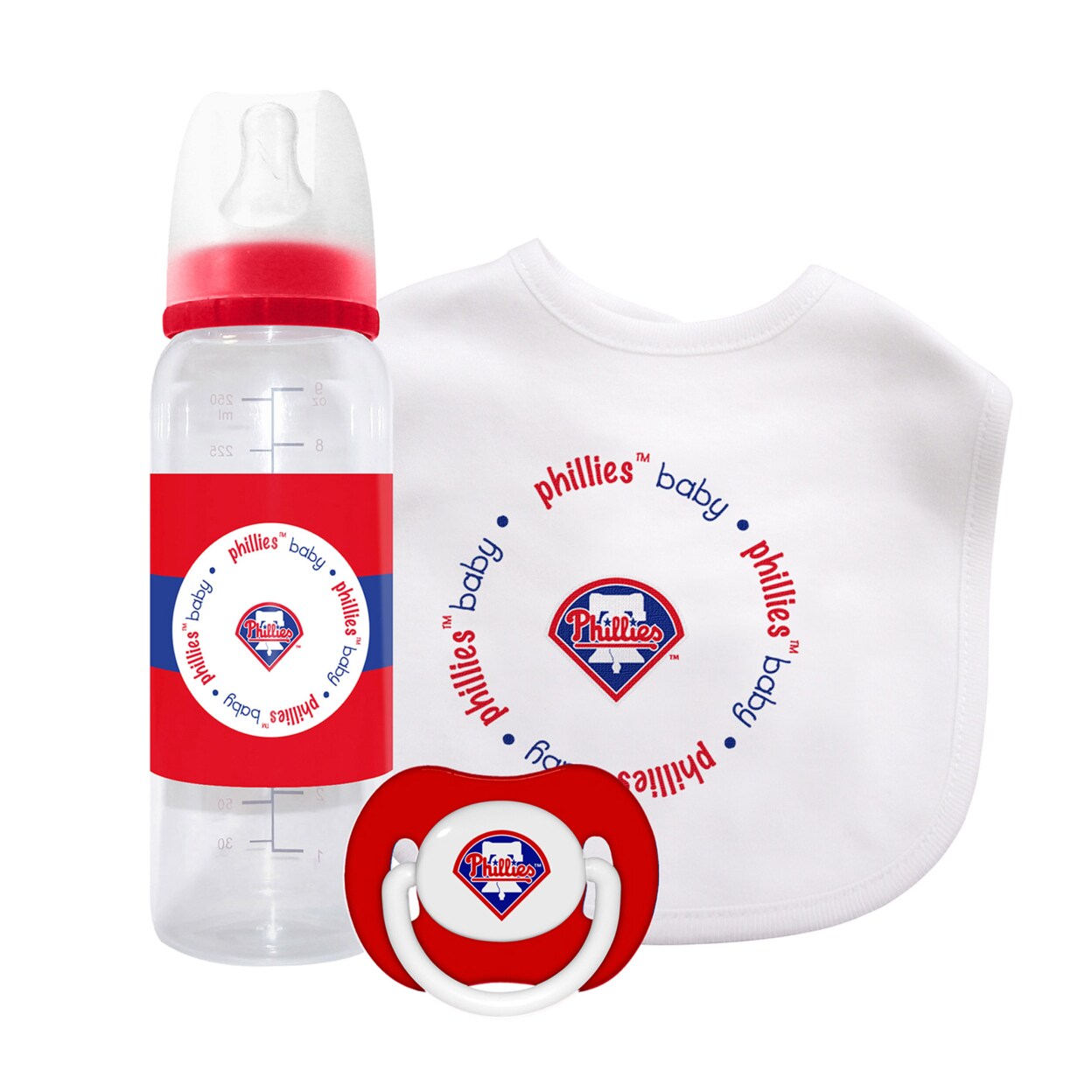 Baby Fanatic   Officially Licensed 3 Piece Unisex Gift Set - MLB Philadelphia Phillies