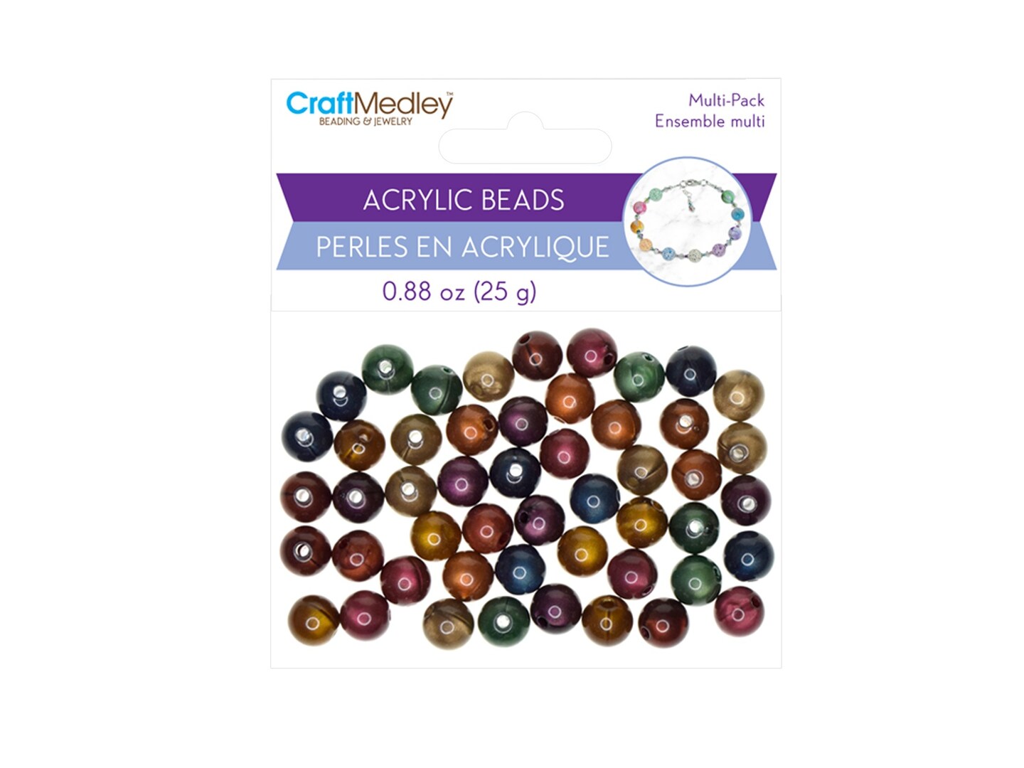 Craft Medley Acrylic Bead Set 10mm