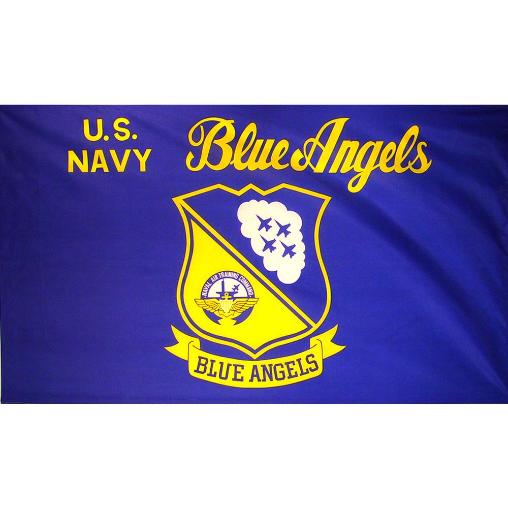 U.S. Navy Blue Angels Flag with Grommets 3ft x 5ft