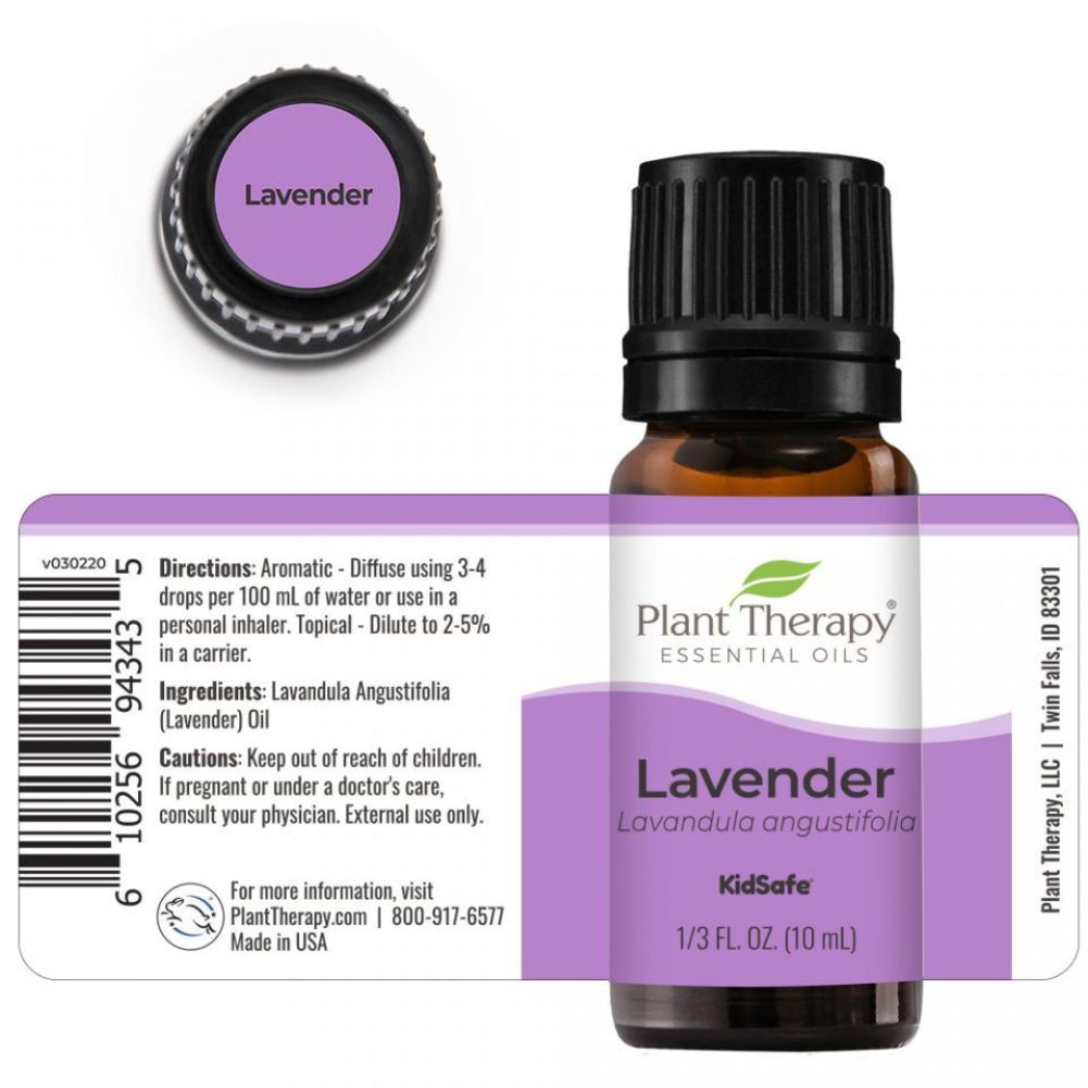 Plant Therapy - Lavender Essential Oil - Aromatherapy, Relaxation and Body Care for Beauty and Healthy Skin Use, 10 mL