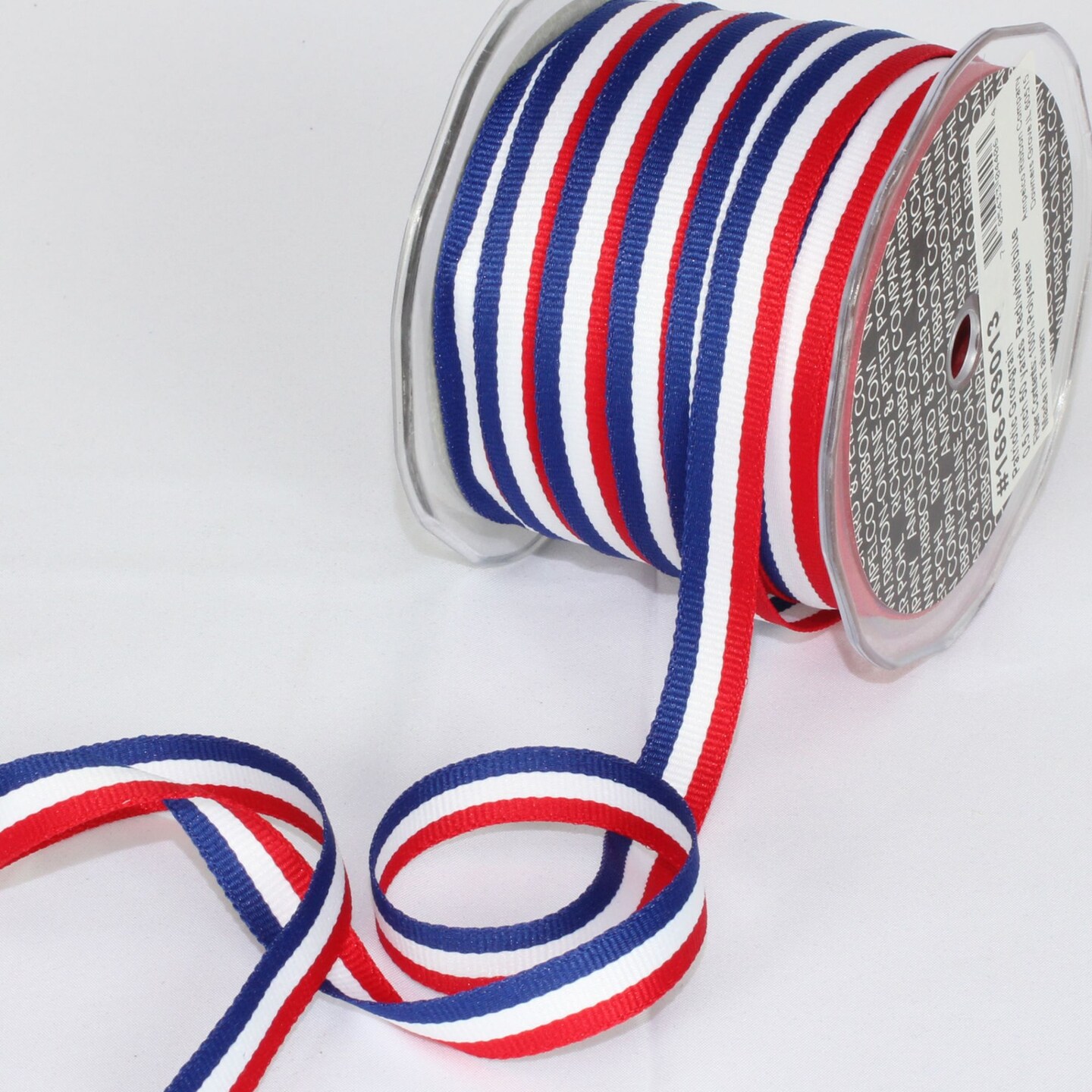 The Ribbon People Vibrant Red and Blue Patriotic Grosgrain Craft Ribbon 0.5&#x22; x 200 Yards
