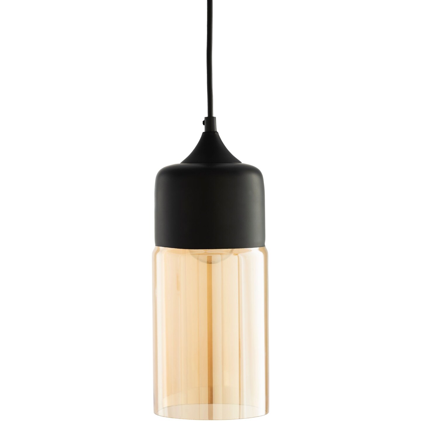 Tiwari Home 11&#x22; Champagne Gold and Black Glass Hanging Pendant Ceiling Light Fixture