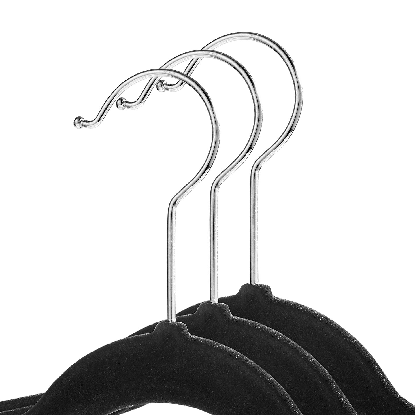 Casafield 100 Velvet Non-Slip Suit Hangers - Space Saving &#x26; Swivel Hook for Dress Clothes, Coats, Pants, Shirts, Skirts