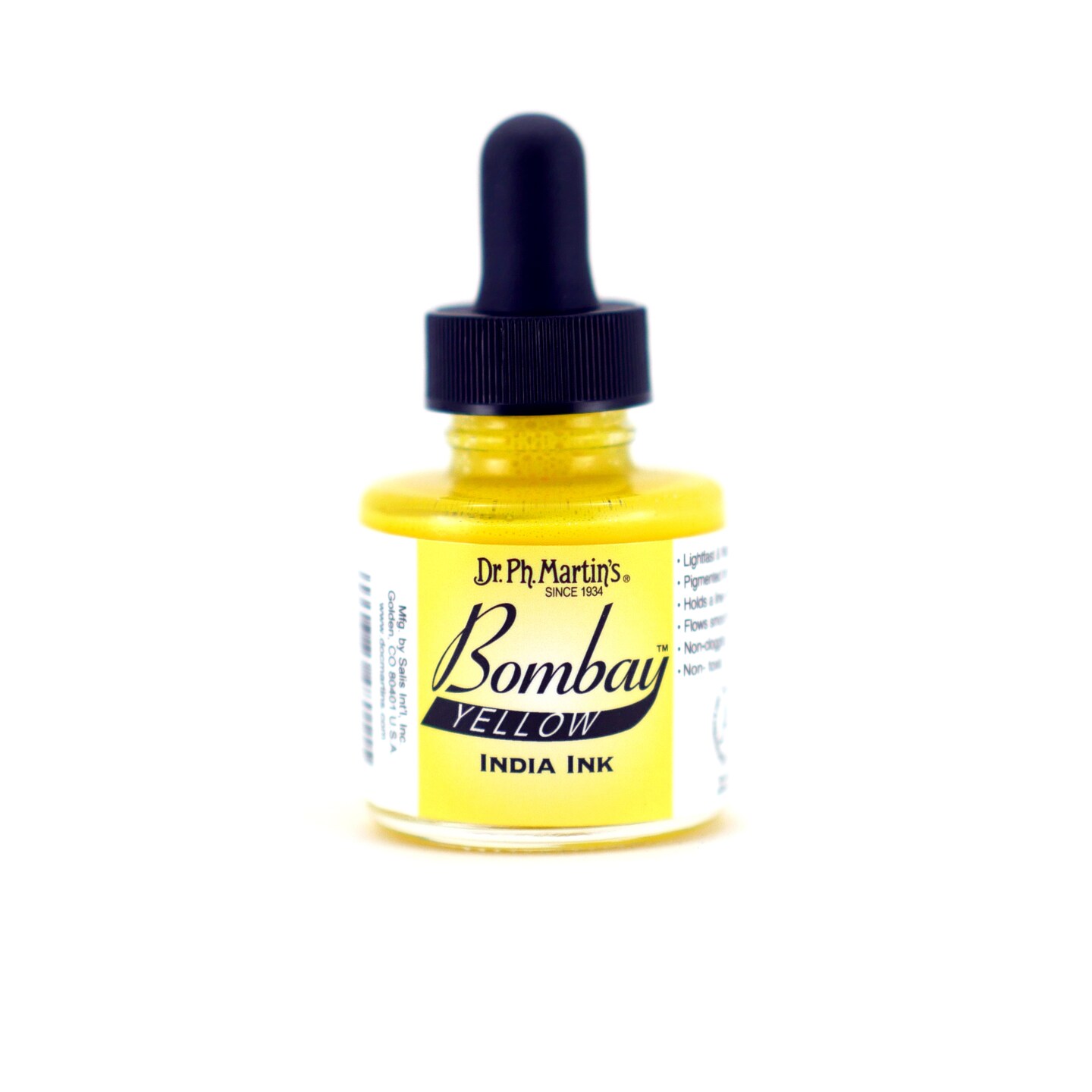 Dr. Ph. Martin&#x27;s Bombay India Ink, 1 oz., Yellow