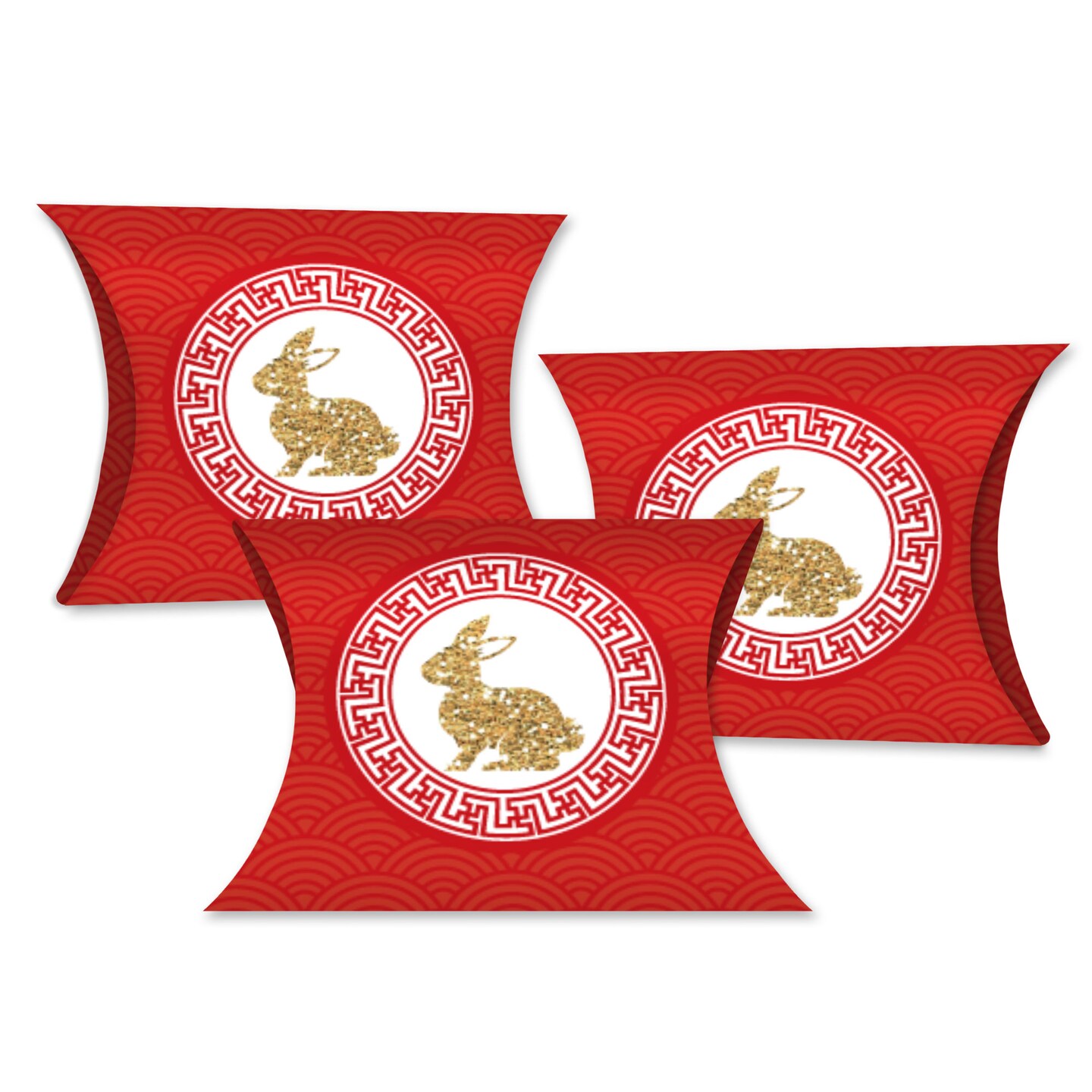 Big Dot of Happiness Lunar New Year Favor Gift Boxes Year of The