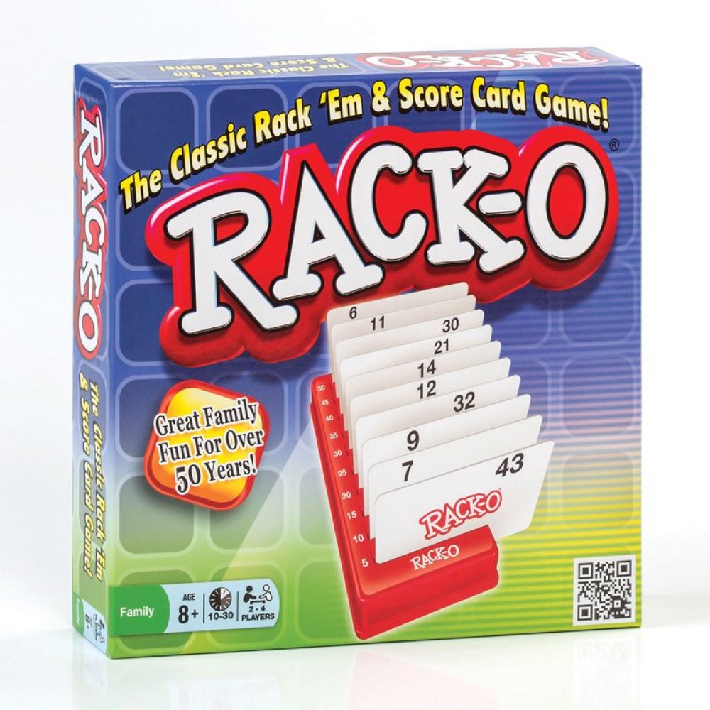 Winning Moves RACK-O Retro Rack Em and Score Card Game 2 to 4 Player