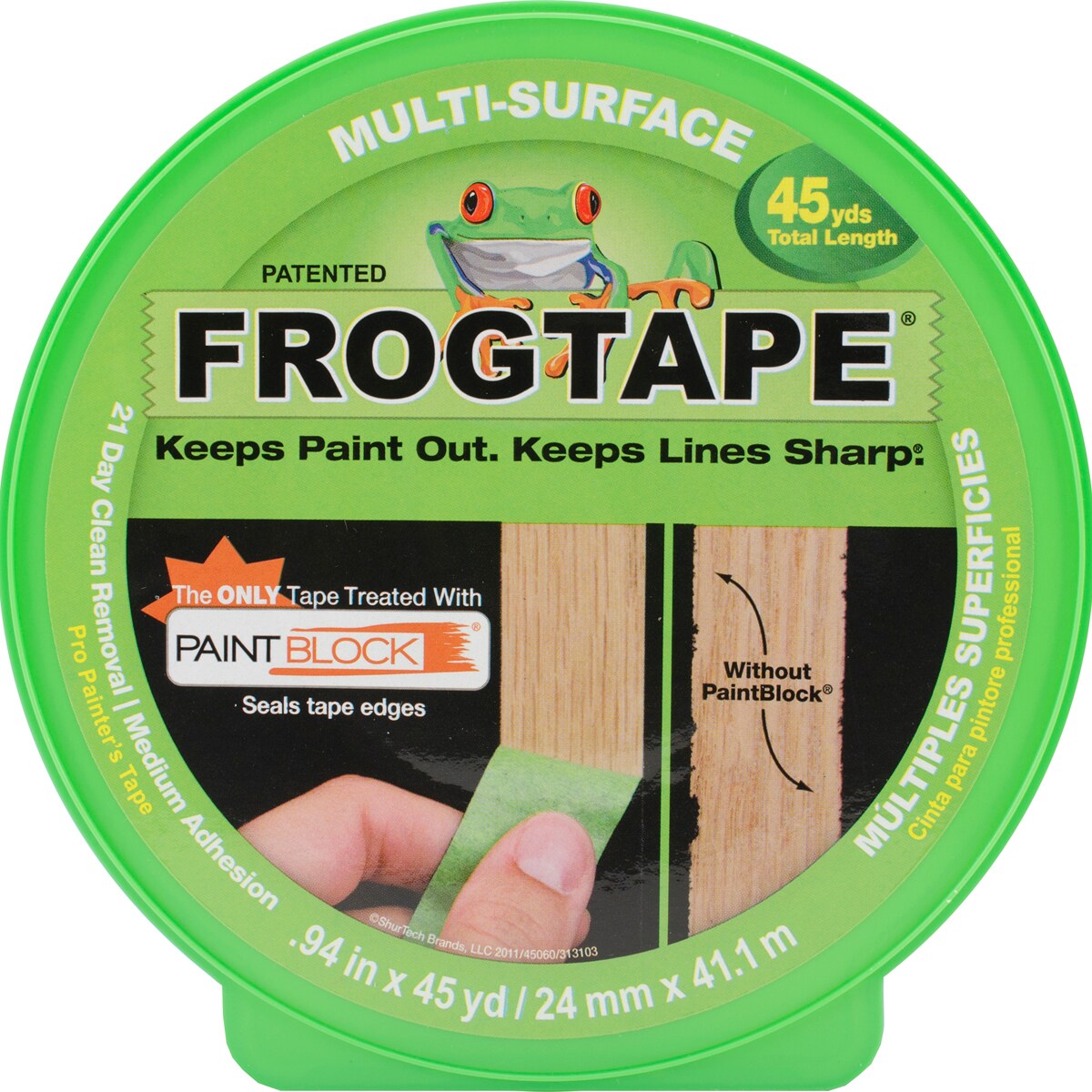 FrogTape Multi-Surface Pro Painter&#x27;s Tape-.94&#x22;X45yd