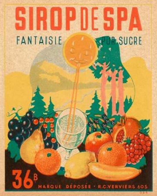 Sirop de Spa Poster Print by Vintage Booze Labels - Item # VARPDX375090