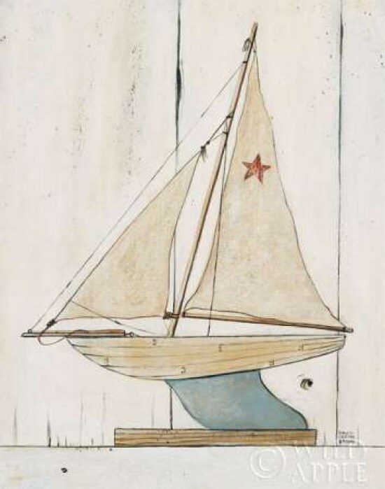 Pond Yacht II Poster Print by David Carter Brown - Item # VARPDX3138