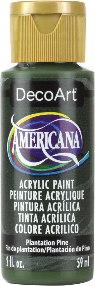 DecoArt Americana Acrylic Paint 2oz-Plantation Pine - Semi-Opaque