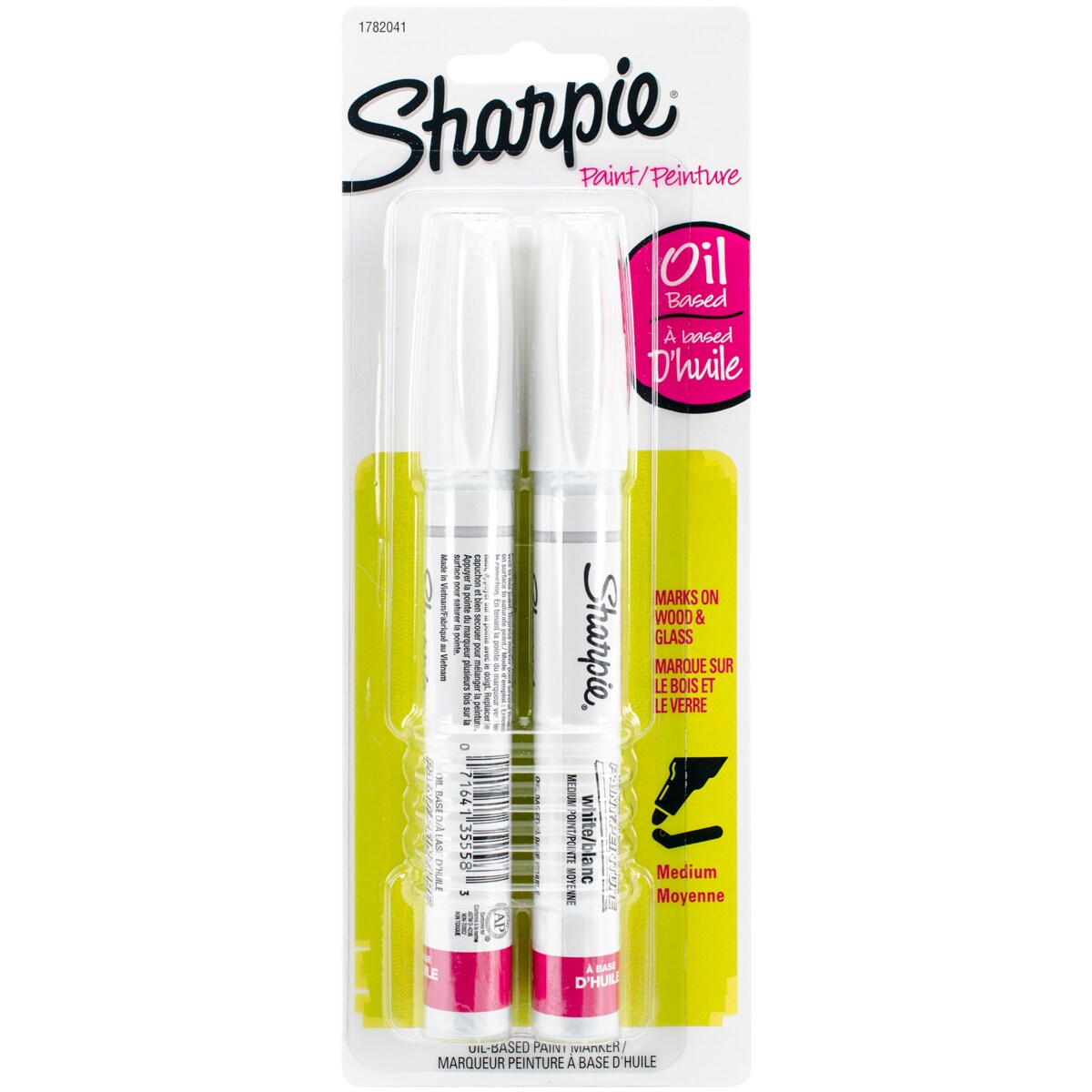 Sharpie Medium Point Oil-Based Opaque Paint Markers 2/Pkg-White