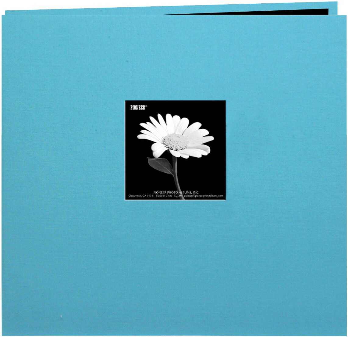 Pioneer Book Cloth Cover Post Bound Album 12"X12"-Turquoise Blue