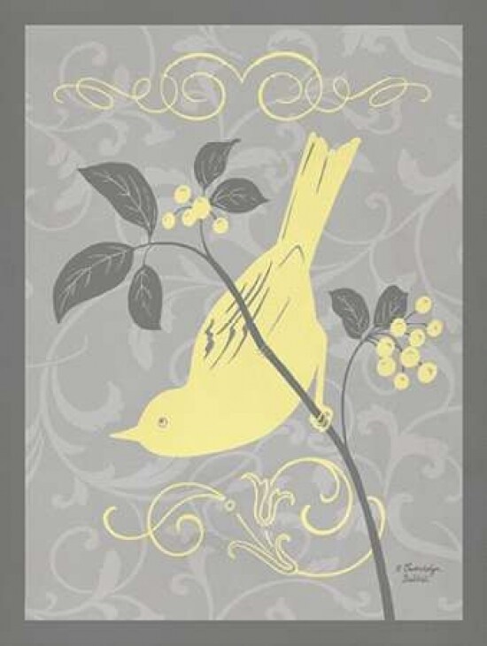 Grey and Yellow Bird I Poster Print by Gwendolyn Babbitt - Item # VARPDXBAB363
