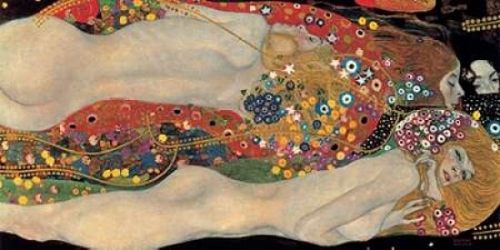 Sea Serpents Poster Print by Gustav Klimt - Item # VARPDX2GK1577
