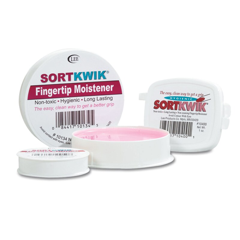 Sortkwik&#xAE; Fingertip Moistener, 3/8 oz., Pack of 12