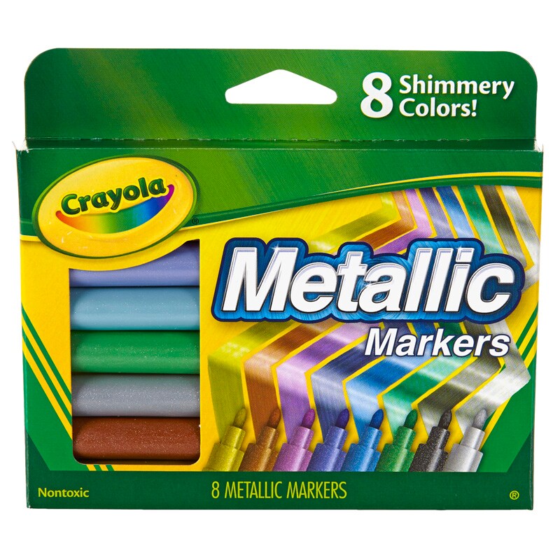 Crafter's Closet Metallic Markers, 8 pc