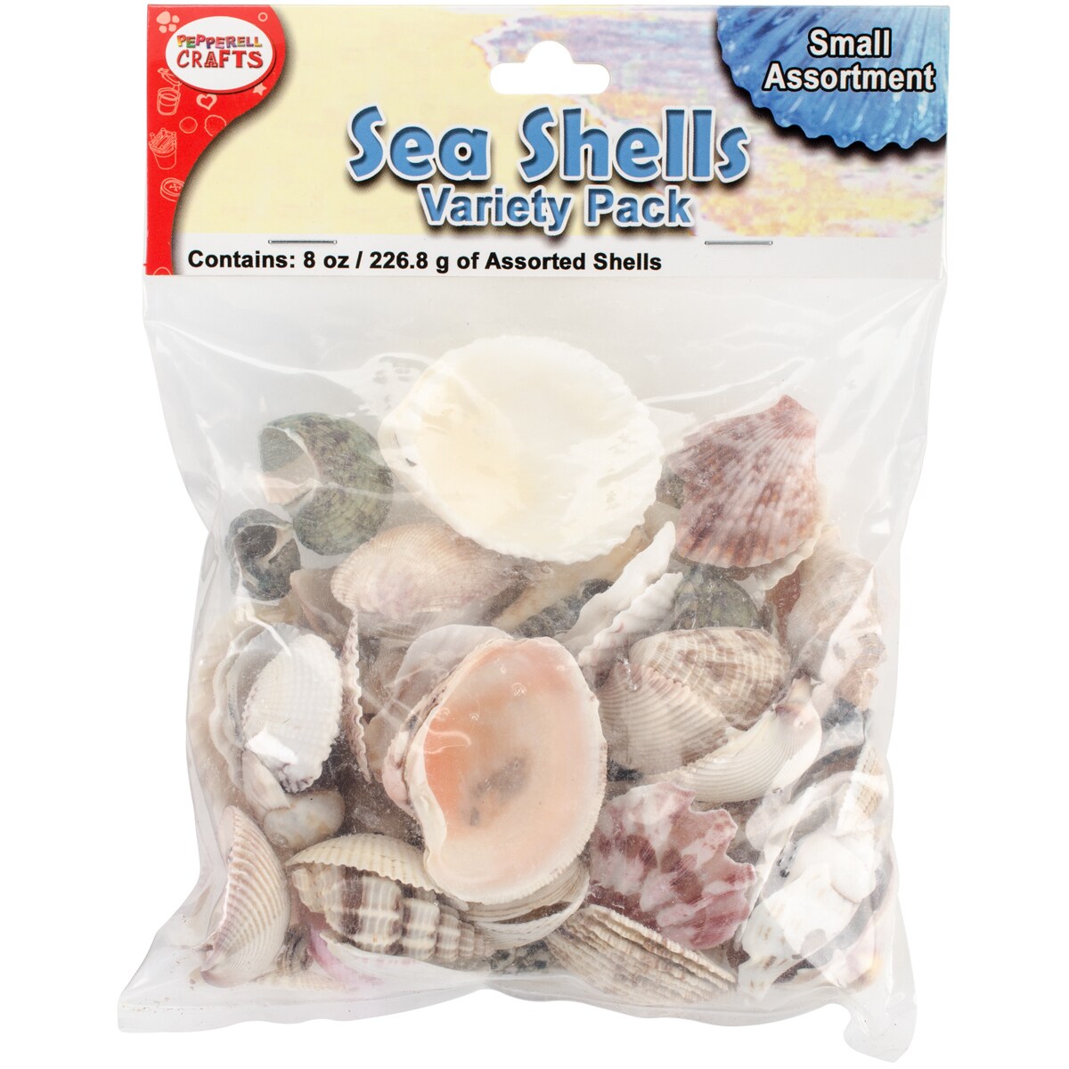 Pepperell Mixed Sea Shells 8oz-Small