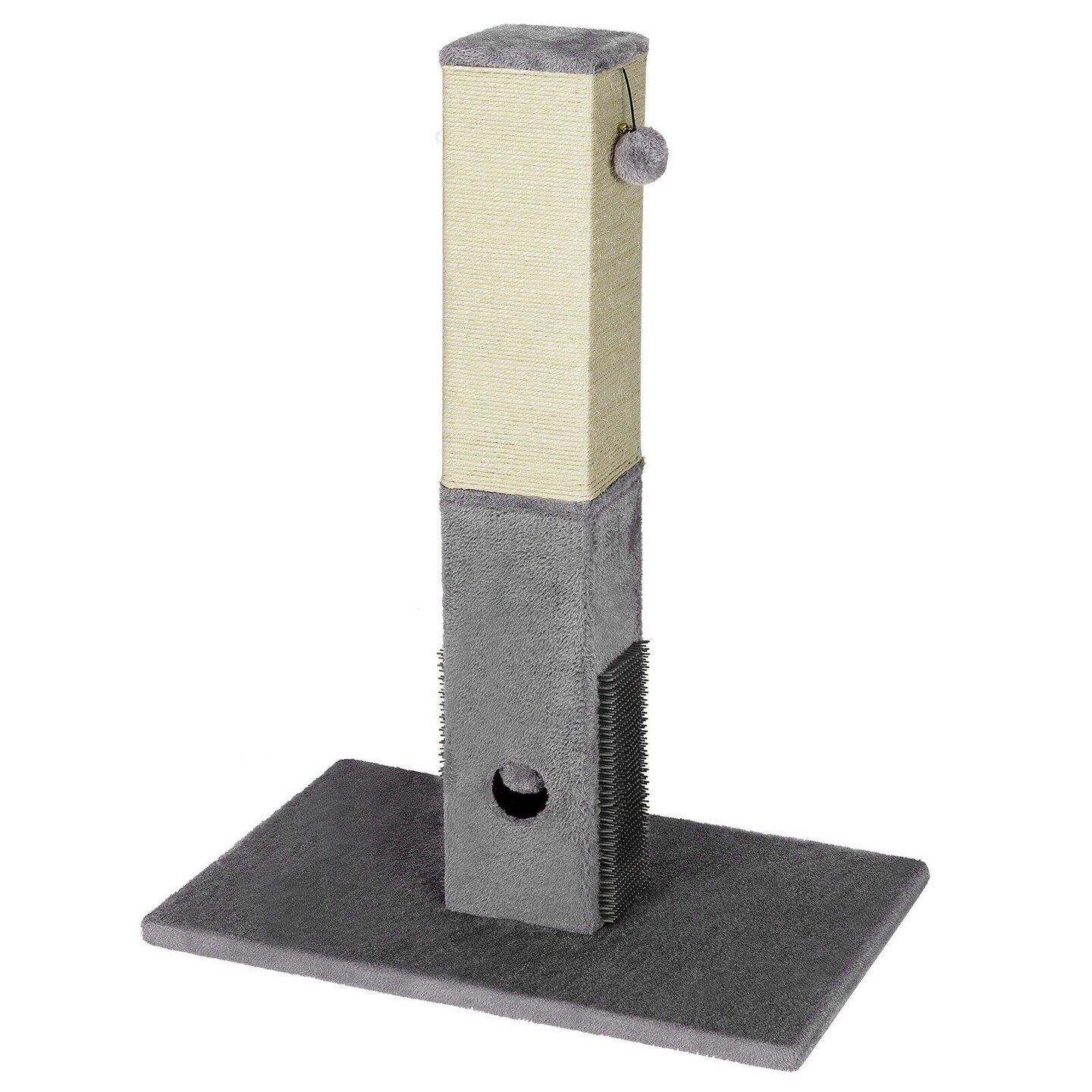 31&#x22; Tall Cat Scratching Post Claw Scratcher with Sisal Rope and 2 plush Ball