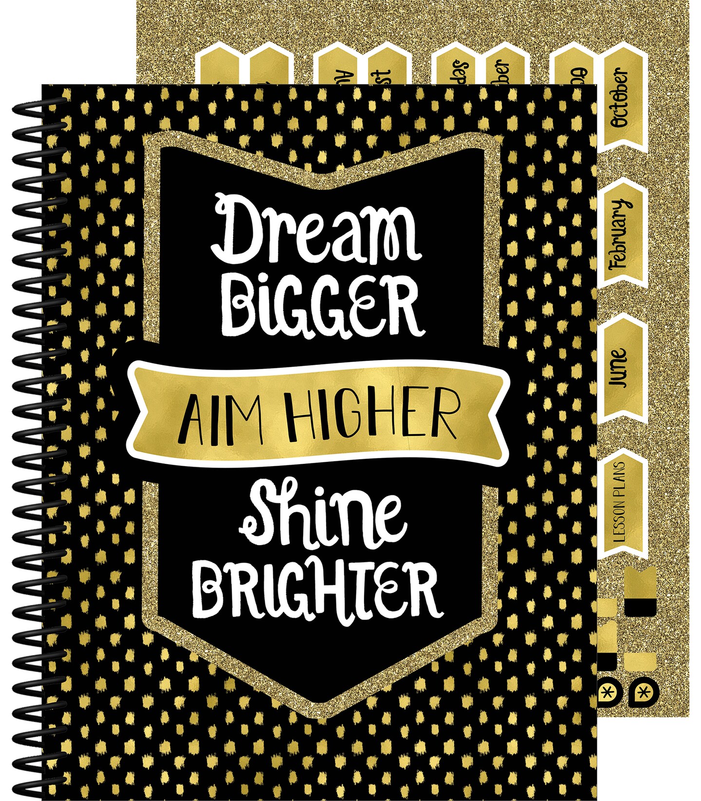 Carson Dellosa Sparkle and Shine Academic Teacher Planner&#x2014;Undated Weekly/Monthly Plan Book, Lesson Planner and Record Organizer for Classroom or Homeschool (8.4&#x22; x 10.9)