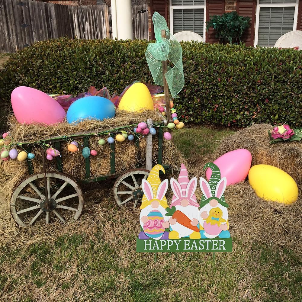 3 Gnomes Bunny Garden Stakes for Easter